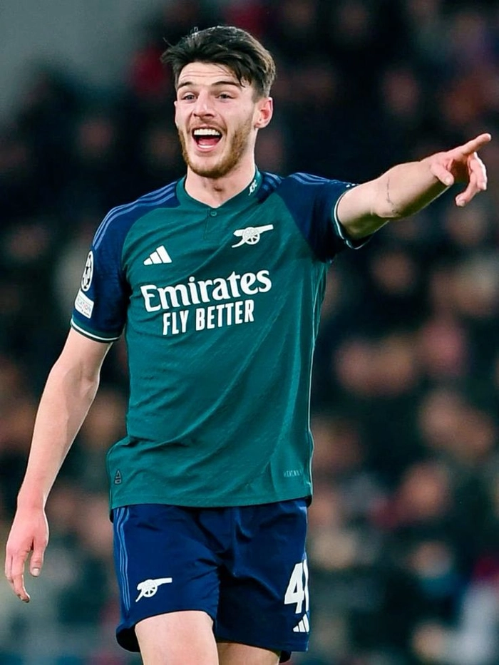 Ảnh Declan Rice trong trận đấu