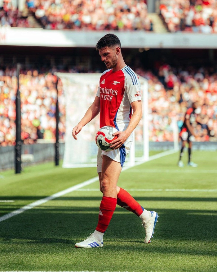 Declan Rice Arsenal trong trận cầu lớn
